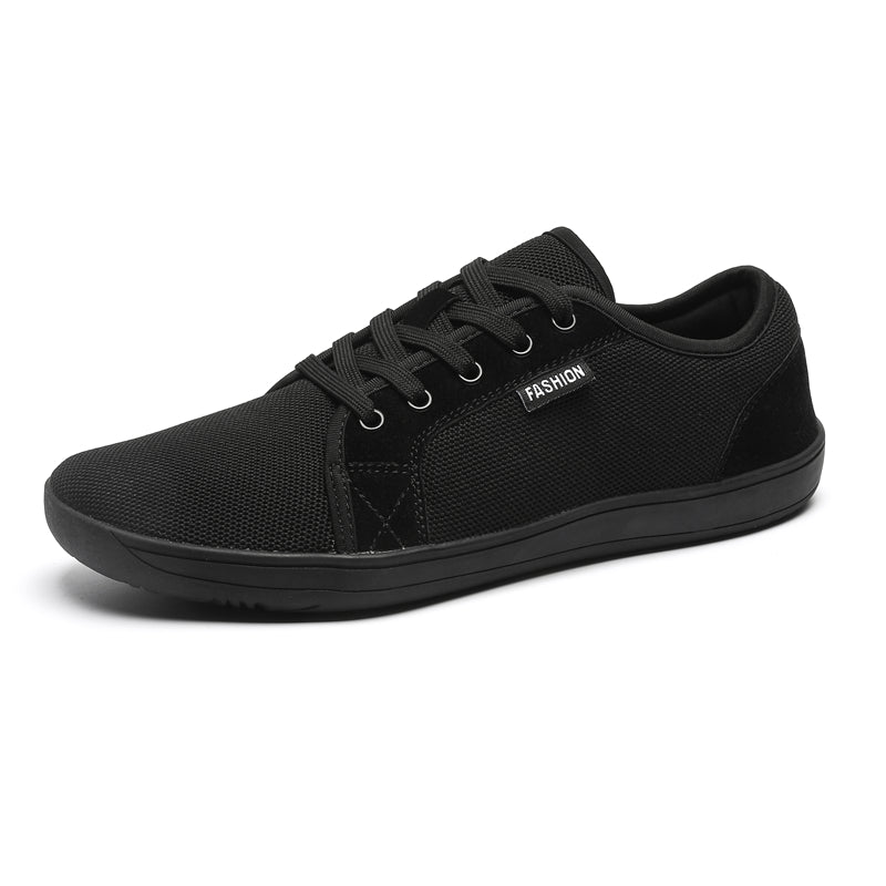 Wholesale Men's Zero Drop Running Shoes Breathable Mesh Wide Last Barefoot Shoes For Flat Feet Minimalist Shoes