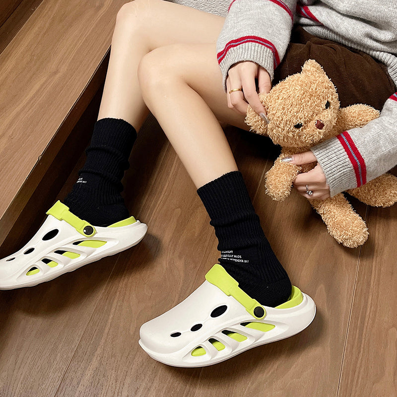 Factory Wholesale Dual-Color EVA Garden Clogs - Breathable Non-Slip Outdoor Slippers for Summer Beach Fashion