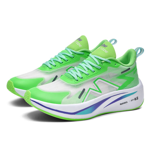 Men’s Breathable Carbon Plate Running Shoes - Lightweight Anti-Slip Sports Sneakers for Jogging