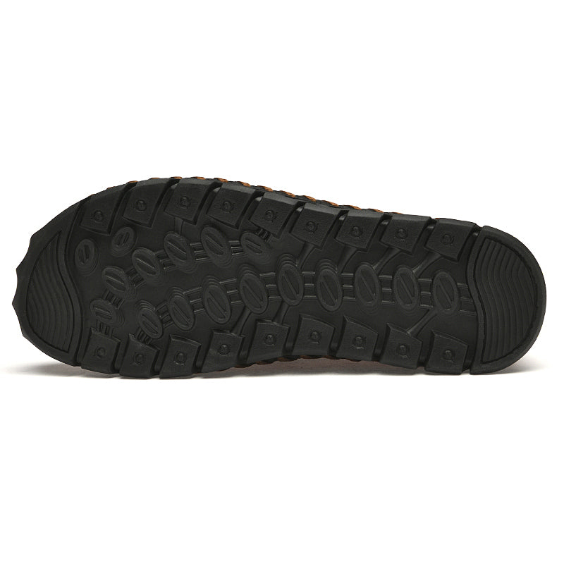 Wholesale High Quality Hollowed Out Mesh Sandals for Men Comfortable Beach Footwear