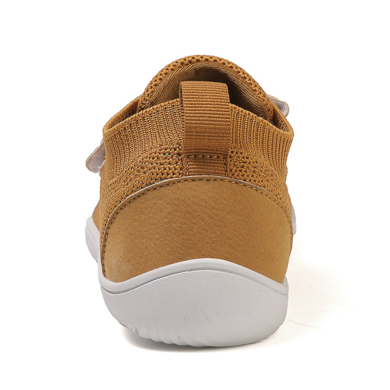 Customized Logo Kid's Grippy Sole Barefoot Shoes With Velcro Adjustable Lightweight Outdoor Walking Shoes