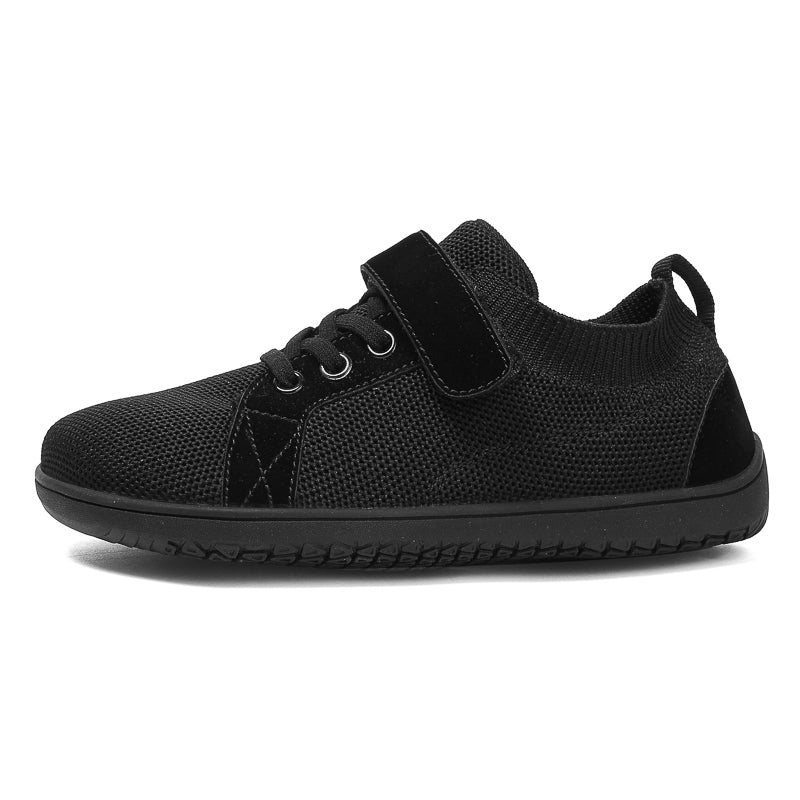 Customized Logo Kid's Grippy Sole Barefoot Shoes With Velcro Adjustable Lightweight Outdoor Walking Shoes