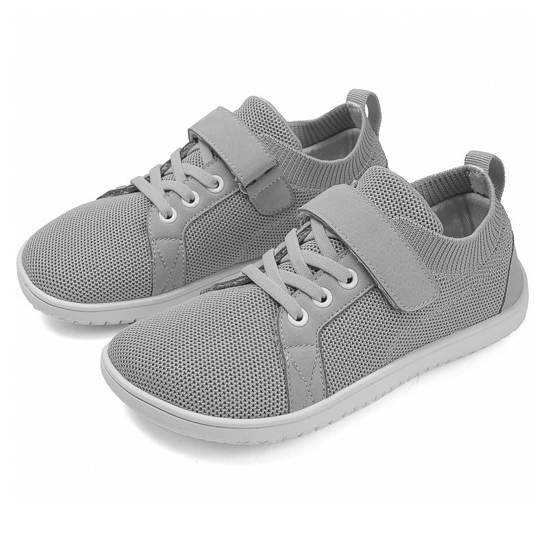 Customized Logo Kid's Grippy Sole Barefoot Shoes With Velcro Adjustable Lightweight Outdoor Walking Shoes