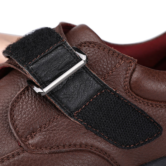 Customized Diabetic Shoes for Men: Extra Wide Large Size Leather Arch Support and Functional Design – Factory OEM ODM