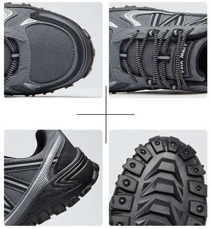 Factory Customized OEM ODM Men's Casual Sneakers: Hiking with Reflective Stripes Graphene Sole Wear-Resistant Breathable Shock Absorption and Non-Slip Features