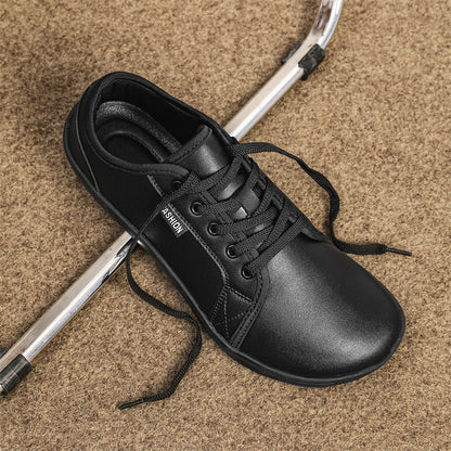 Customization Men's Largest Size PU Barefoot Shoes Wide Toe Natural Footwear Comfort Fit Shoes