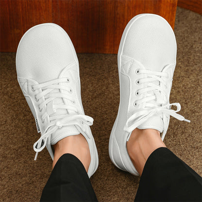 Wholesale Men's Zero Drop Running Shoes Breathable Mesh Wide Last Barefoot Shoes For Flat Feet Minimalist Shoes