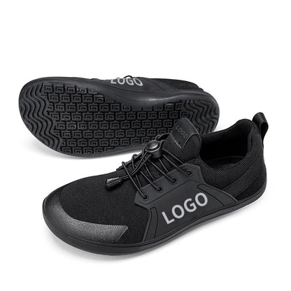 Men's Wide Toe Barefoot Shoes with Drawstring Non-Slip Breathable for Natural Movement Wholesale Available