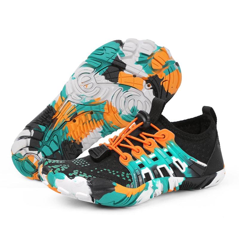 Kids Aqua Water Shoes – Lightweight Breathable Beach Sneakers for Boys & Girls | Outdoor Quick-Dry Swim Shoes