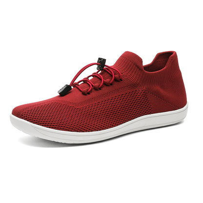 Customized Logo Minimalist Barefoot Sock Shoes for Mens Wide Toe Box Quick Dry Fly Knit Natural Footwear
