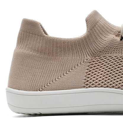 Customized Logo Minimalist Barefoot Sock Shoes for Mens Wide Toe Box Quick Dry Fly Knit Natural Footwear