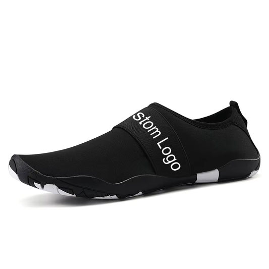 Customized Elastic Band Logo for Women's Aqua Shoes Breathable Casual Shoes for Water Aerobics