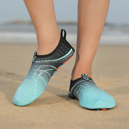 Customized Adult Quick-Dry Non-Slip Beach Shoes with Soft Sole & Buckle – Ideal for Casual Wading