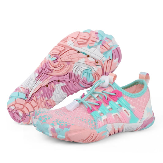 Kids Aqua Water Shoes – Lightweight Breathable Beach Sneakers for Boys & Girls | Outdoor Quick-Dry Swim Shoes