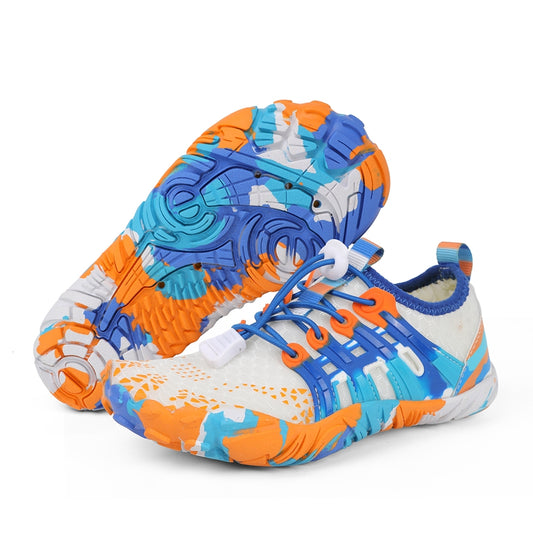 Kids Aqua Water Shoes – Lightweight Breathable Beach Sneakers for Boys & Girls | Outdoor Quick-Dry Swim Shoes