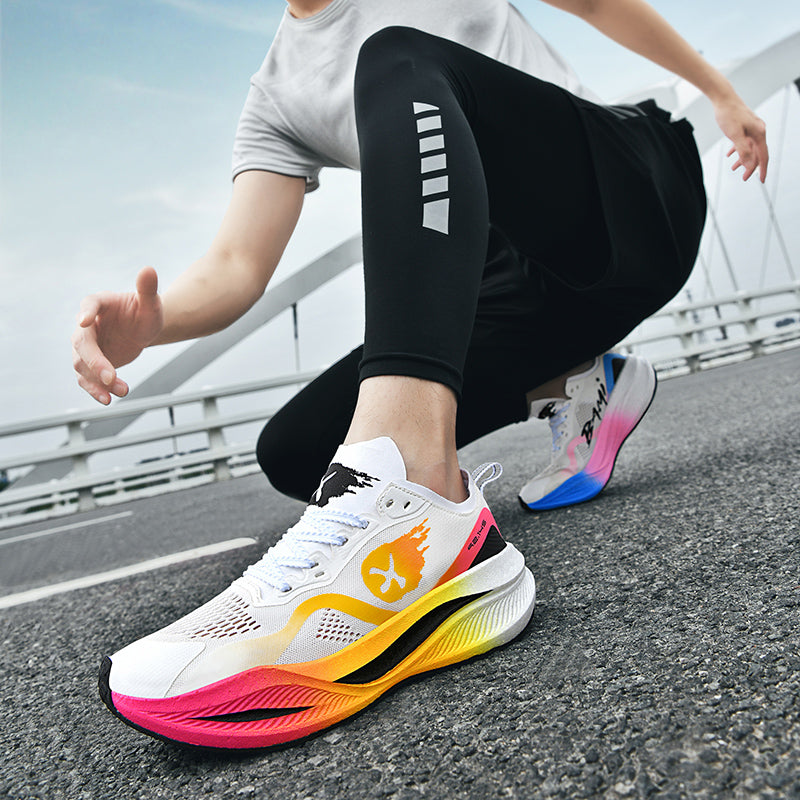 Premium Carbon Plate Running Shoes for Men and Women - Waterproof Non-Slip Fashion Sneakers