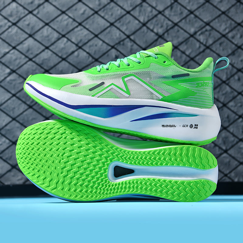 Men’s Breathable Carbon Plate Running Shoes - Lightweight Anti-Slip Sports Sneakers for Jogging
