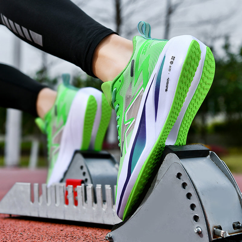 Men’s Breathable Carbon Plate Running Shoes - Lightweight Anti-Slip Sports Sneakers for Jogging
