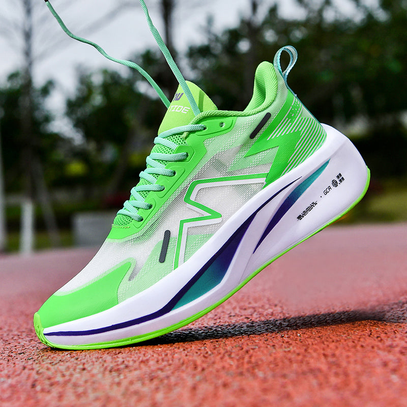 Men’s Breathable Carbon Plate Running Shoes - Lightweight Anti-Slip Sports Sneakers for Jogging