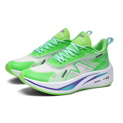 Men’s Breathable Carbon Plate Running Shoes - Lightweight Anti-Slip Sports Sneakers for Jogging