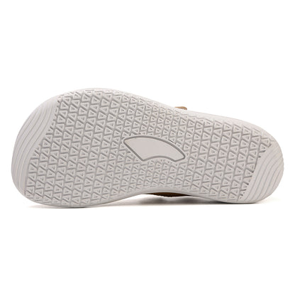 Customized Logo Kid's Grippy Sole Barefoot Shoes With Velcro Adjustable Lightweight Outdoor Walking Shoes