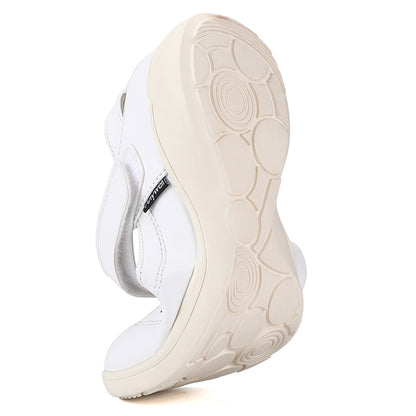 Customized Logo Medical Lab Work Shoes Breathable PU Leather Upper Velcro Comfortable Wearable and Fashionable for Hospital Nurses OEM ODM