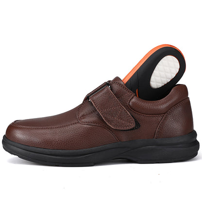 Customized Diabetic Shoes for Men: Extra Wide Large Size Leather Arch Support and Functional Design – Factory OEM ODM