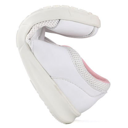 Customized logo non-slip comfortable breathable fashionable durable leather PU upper thickened hospital nurse shoes High heel