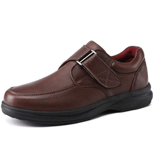 Customized Diabetic Shoes for Men: Extra Wide Large Size Leather Arch Support and Functional Design – Factory OEM ODM