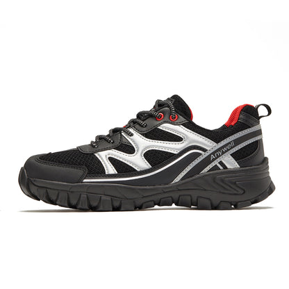 Factory Customized Men's Sneakers Graphene Outdoor Sports Hiking Mountaineering Walking Reflective Stripe Comfortable Soft Breathable Anti-slip Sneakers OEM ODM