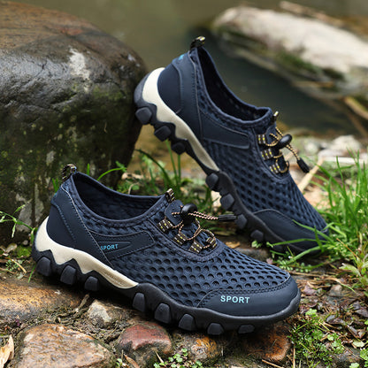 Men’s Breathable Mesh Wading and Mountaineering Shoes | Lightweight Spring Outdoor Sports Footwear