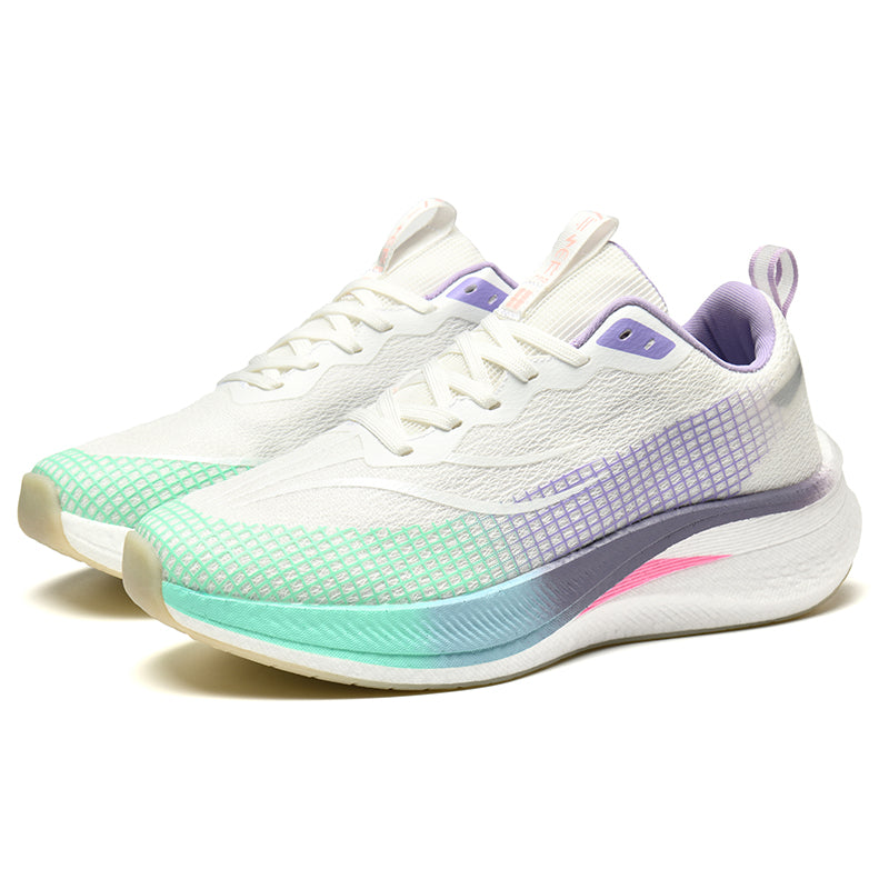 Custom Logo Carbon Plate Sports Running Shoes for Women - Soft Sole Warm Athletic Footwear